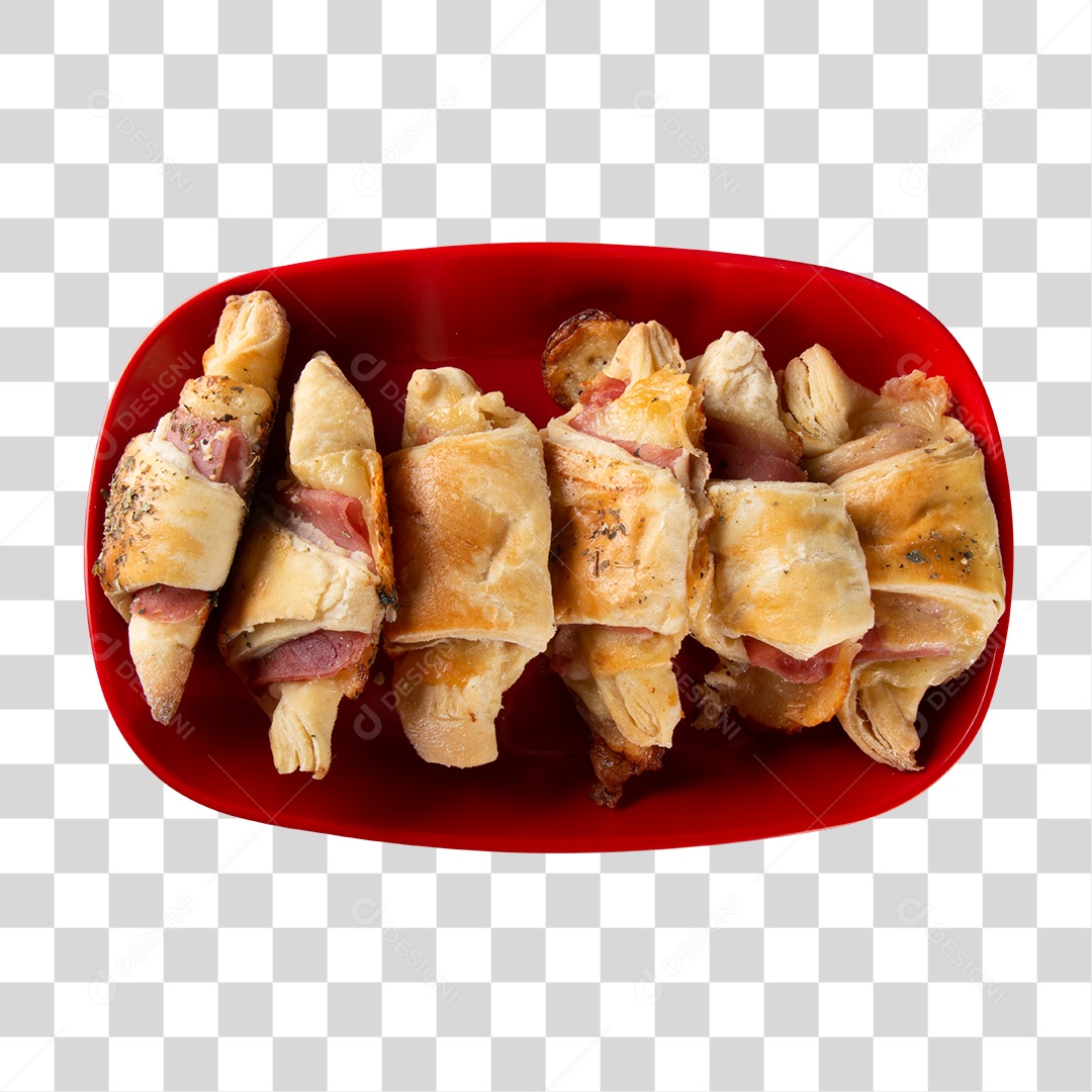 Salgados Assado Presunto e Queijo PNG Transparente