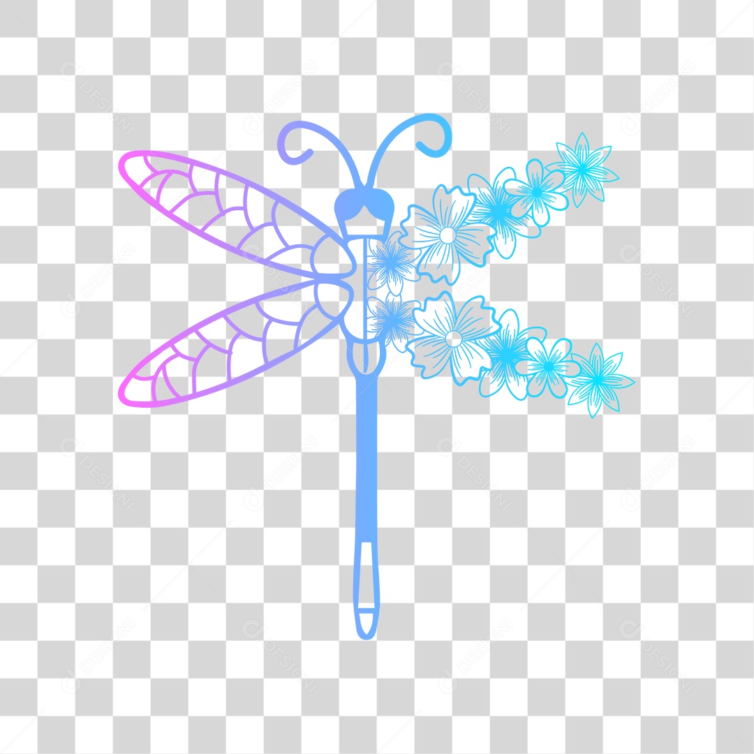 Borboleta colorida PNG