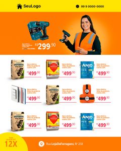 Encarte Construção Social Media PSD Editável