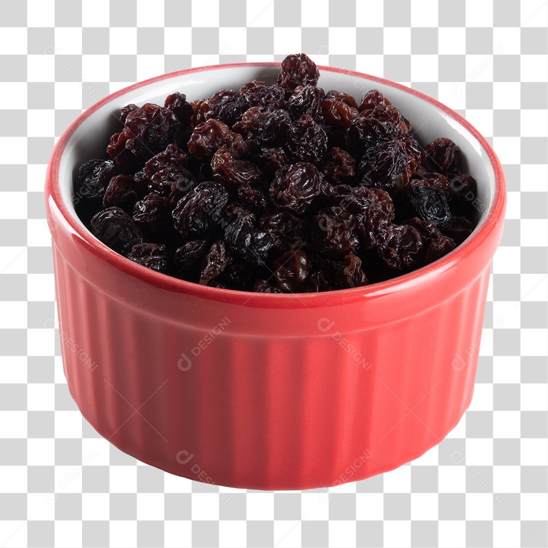 Uva Passa Tigela PNG Transparente
