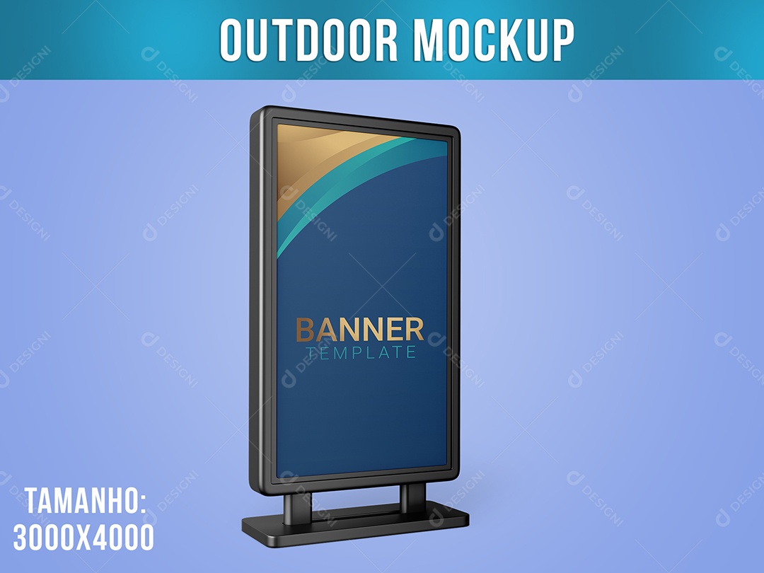 Outdoor Mockup Para Publicidade PSD