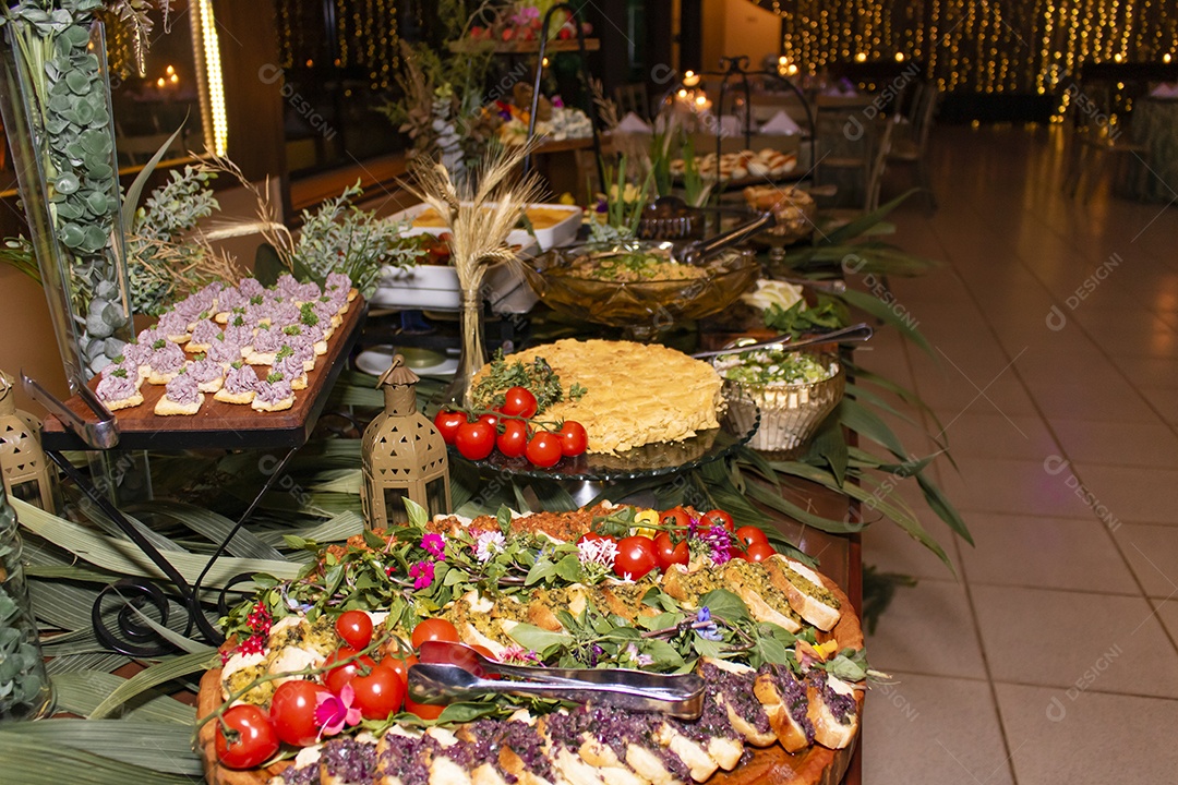 Banquete comidas para festas de casamentoc
