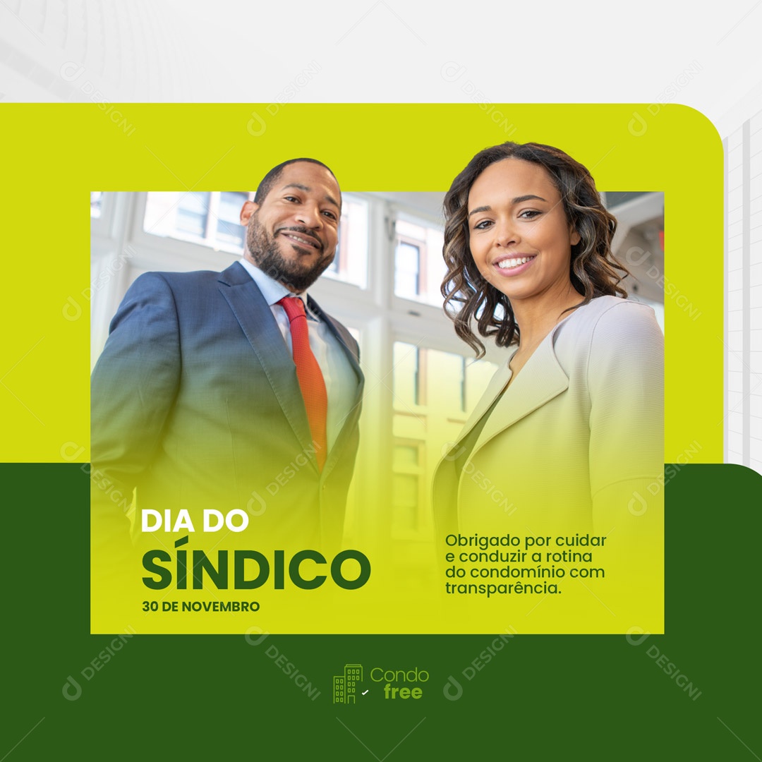 Social Media Condomínio Dia do Síndico PSD Editável