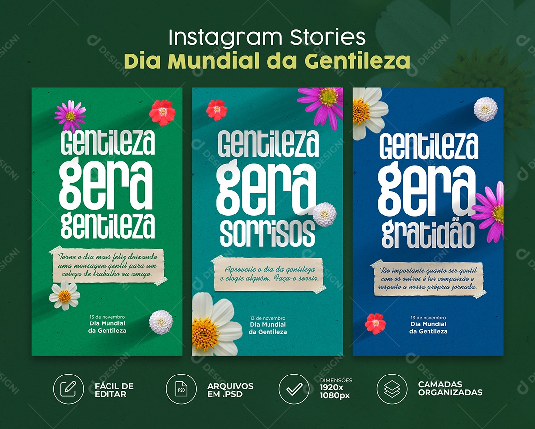 A Gentileza Gera Gentileza 13 De Novembro Dia Mundial Da Gentileza Social Media PSD Editável