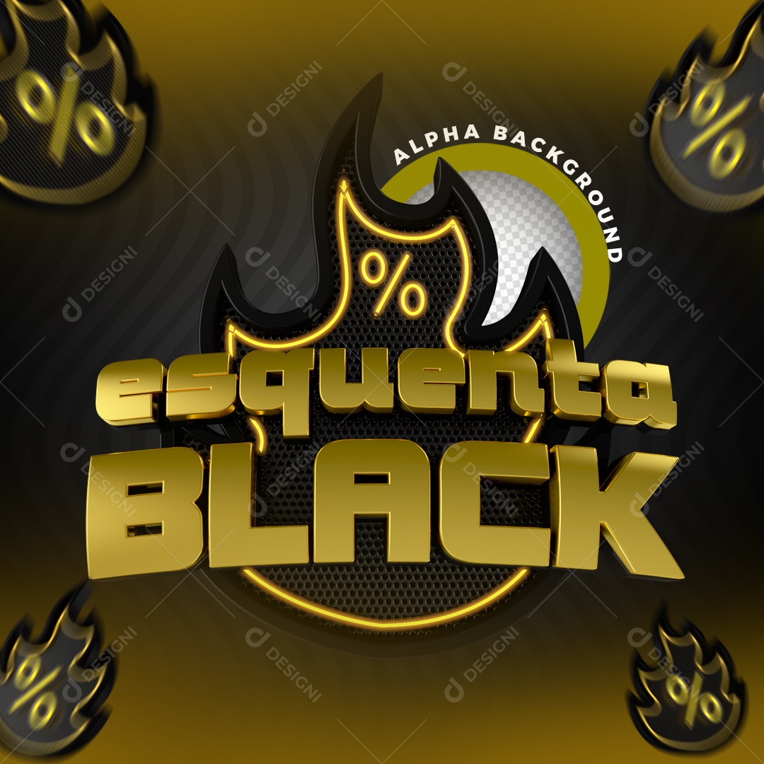 3D Stamp For Compositions Warm Black PSD