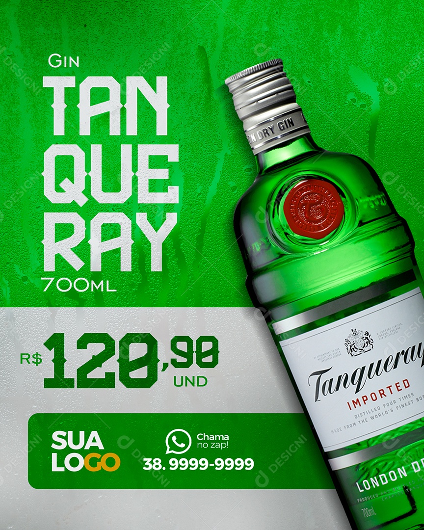 Social Media Gin Tanqueray Distribuidora PSD Editável