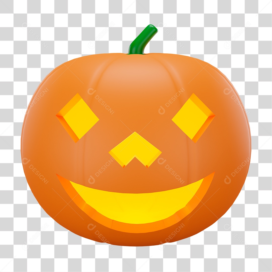 Abobora de Halloween PNG Transparente