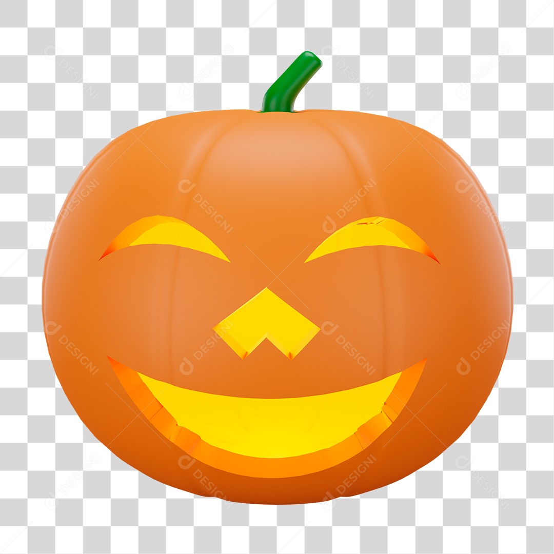 Abobora de Halloween PNG Transparente