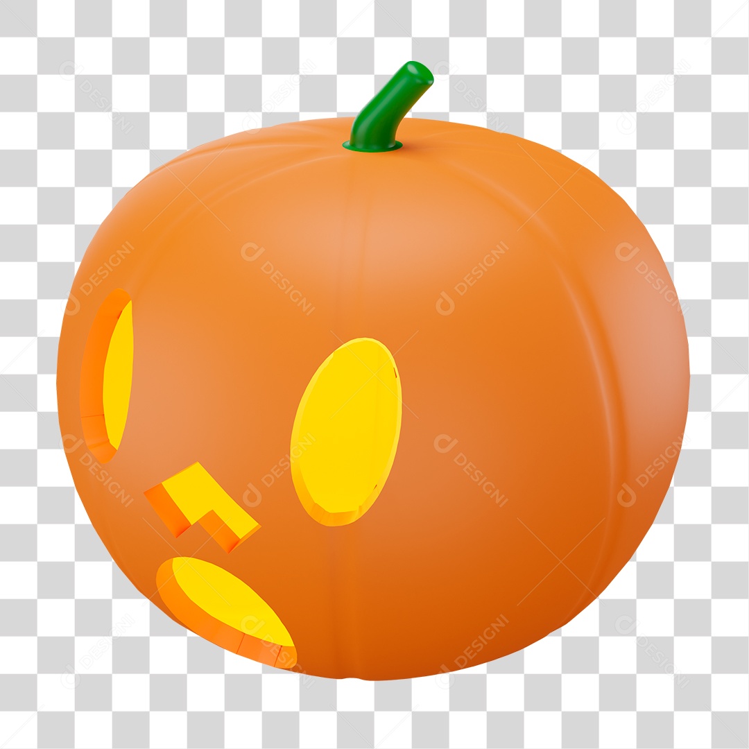 Abobora de Halloween PNG Transparente