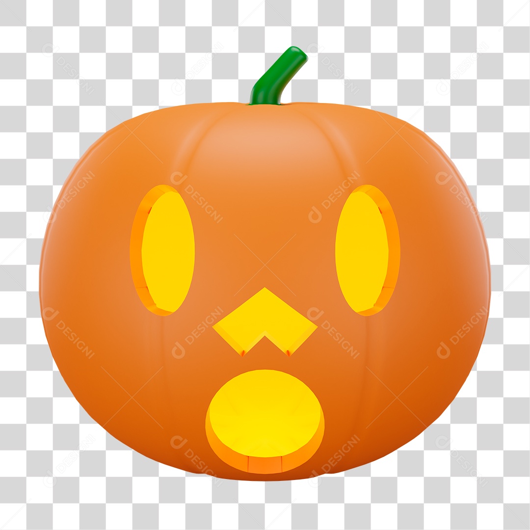 Abobora de Halloween PNG Transparente