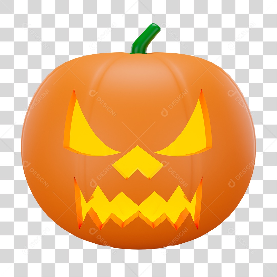 Abobora de Halloween PNG Transparente