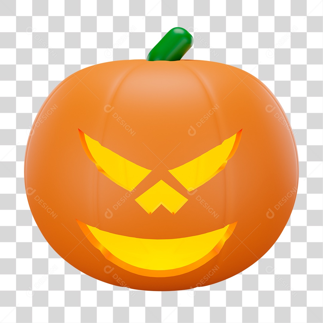 Abobora de Halloween PNG Transparente