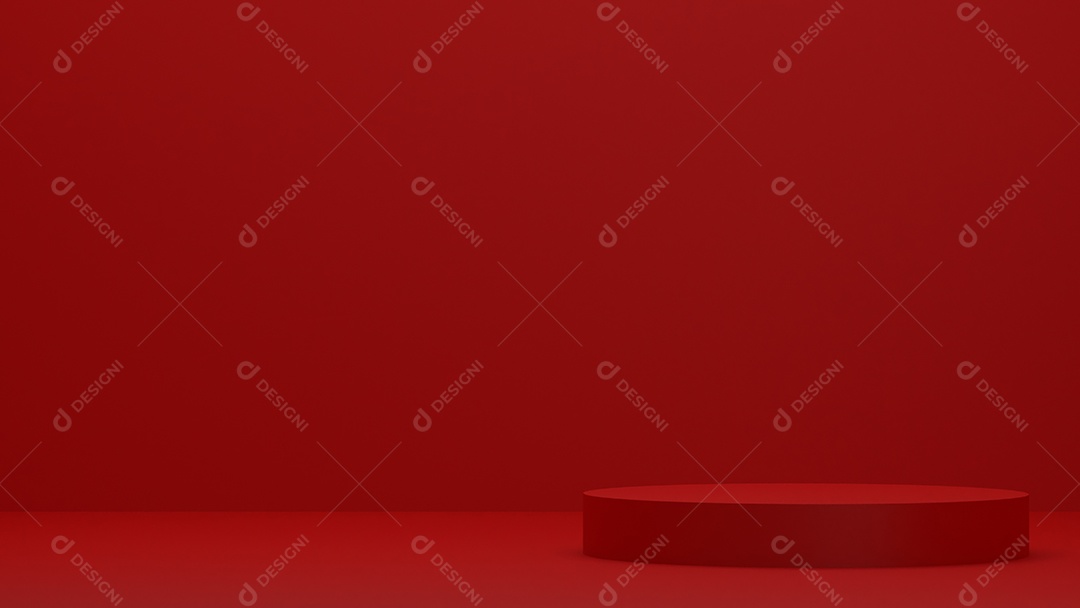 Carrinho de pódio de pano de fundo cena vermelha de Natal prateleira de pé pano fundo