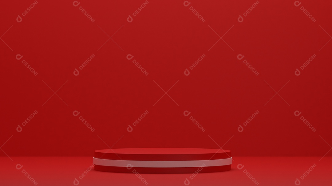 Carrinho de pódio de pano de fundo cena vermelha de Natal prateleira de pé pano fundo