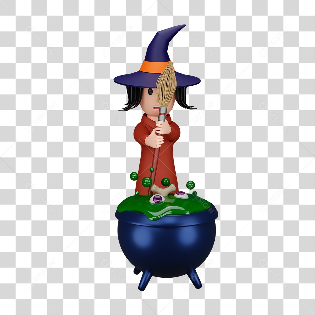 Bruxaria de halloween PNG Transparente