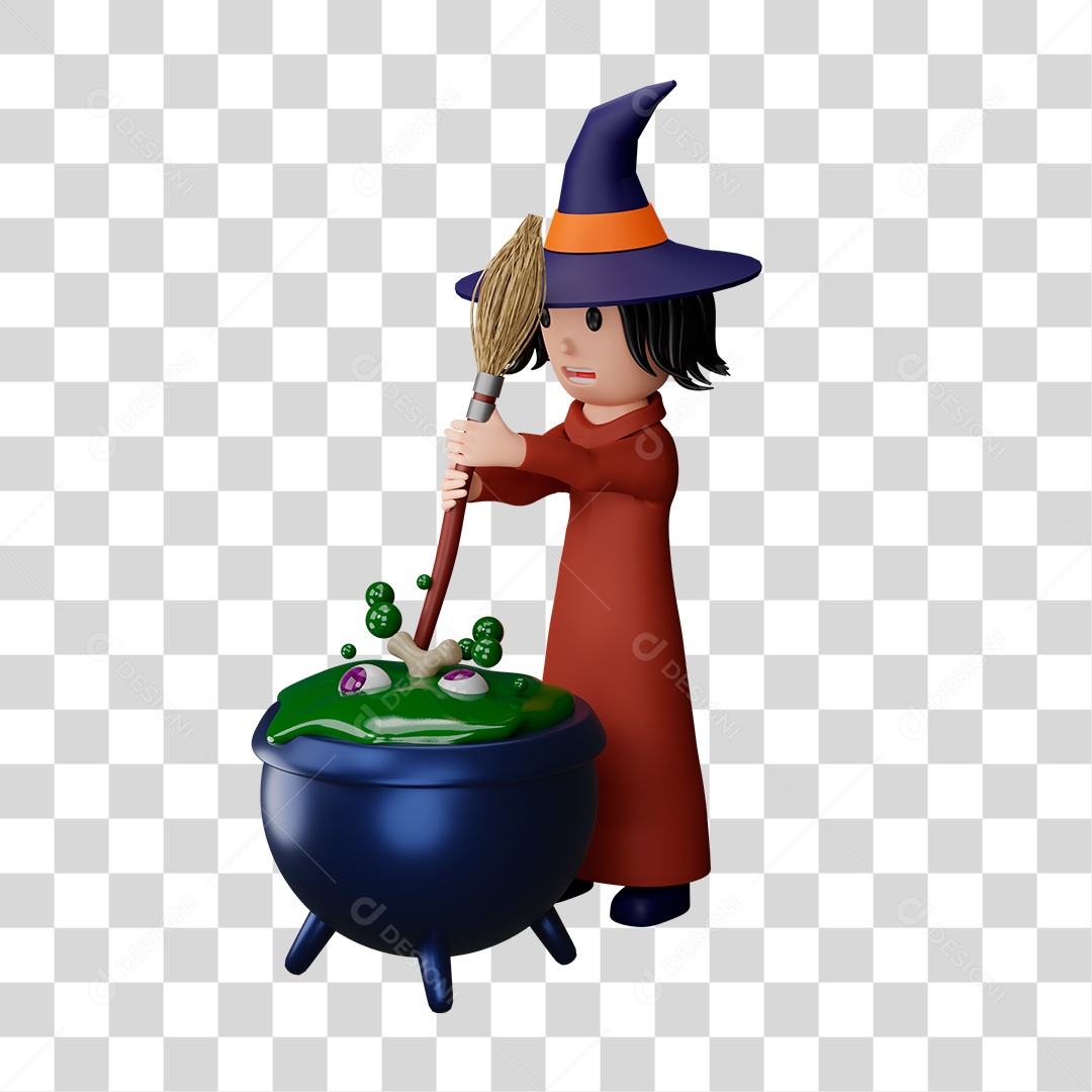 Bruxaria de halloween PNG Transparente