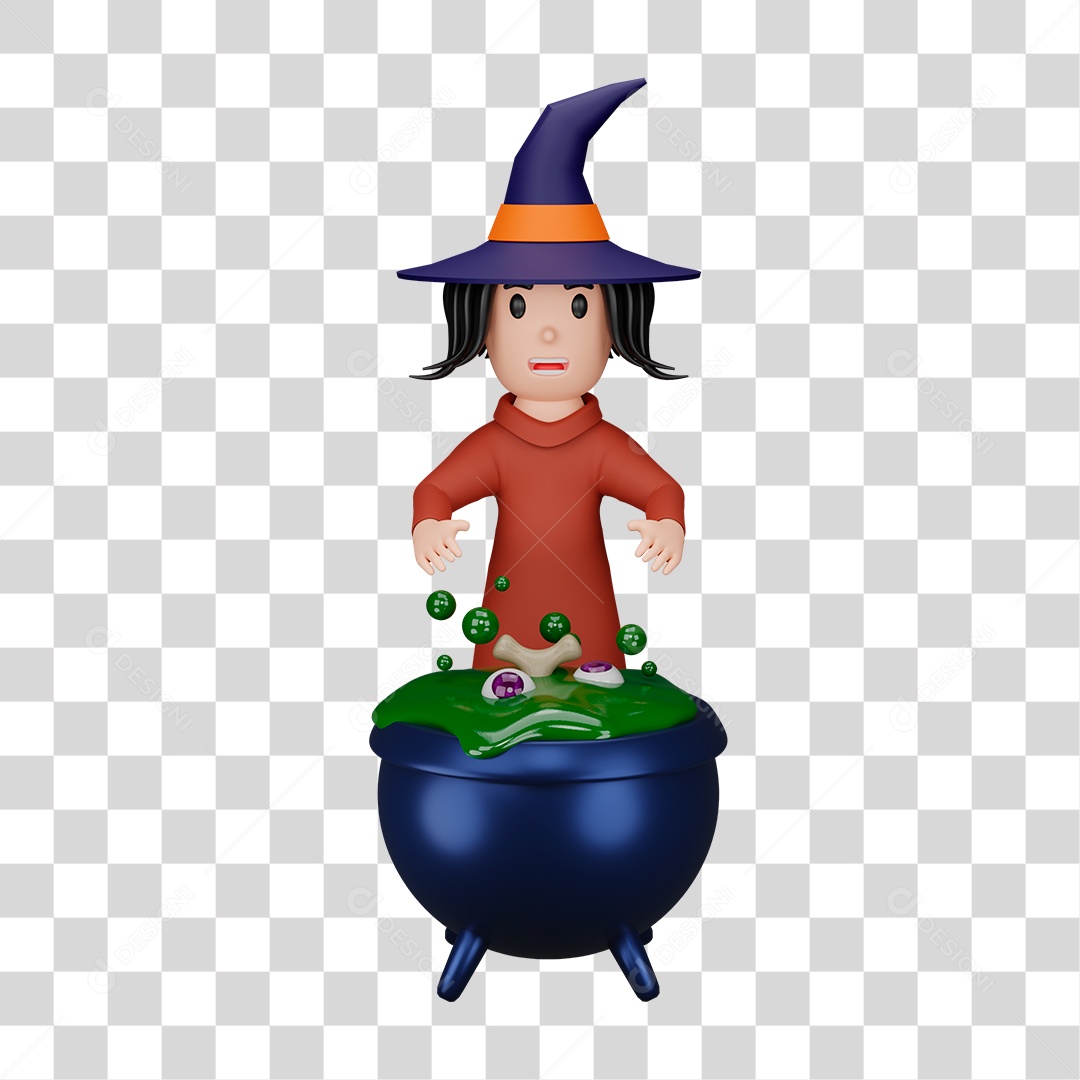 Bruxaria de halloween PNG Transparente
