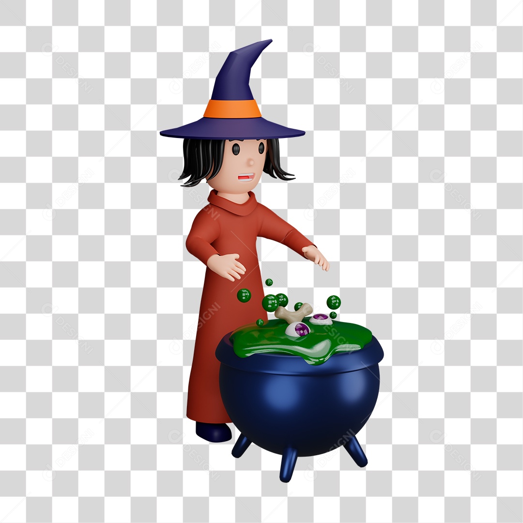 Bruxaria de halloween PNG Transparente