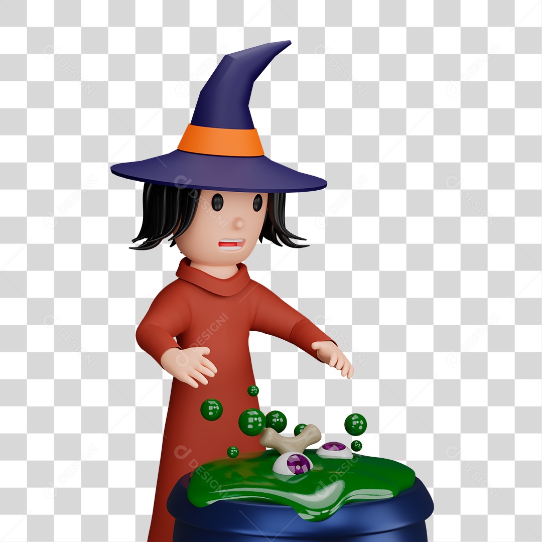 Bruxaria de halloween PNG Transparente