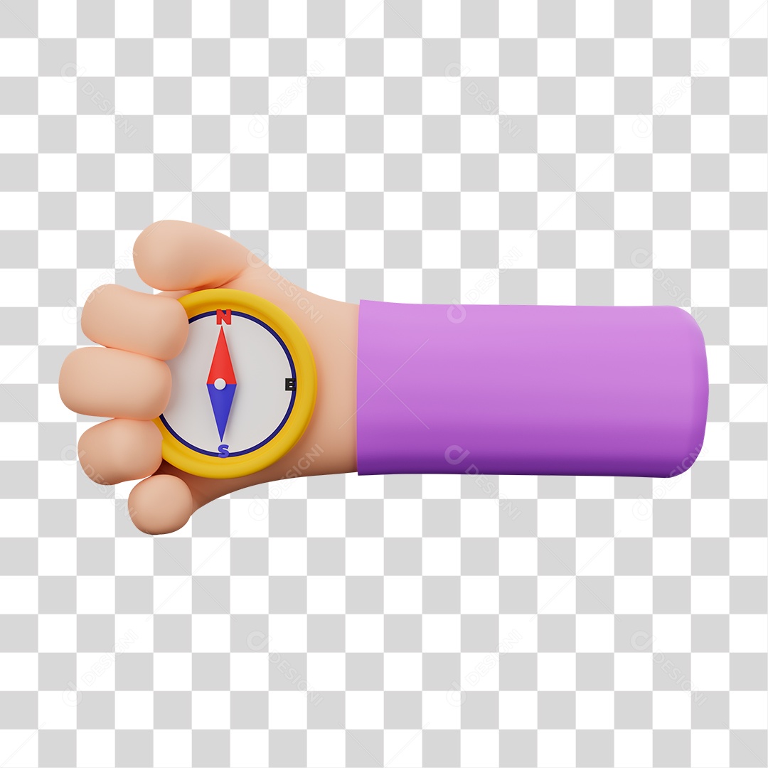 Desenho de Bússola na Mão PNG Transparente