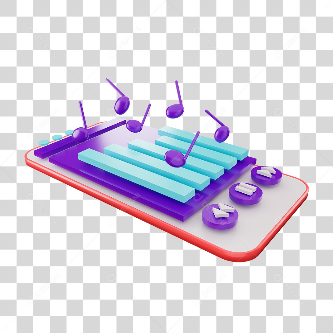 Desenho de Reprodutor Musical PNG Transparente