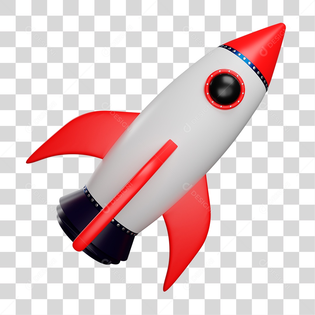 Desenho de Foguete PNG Transparente