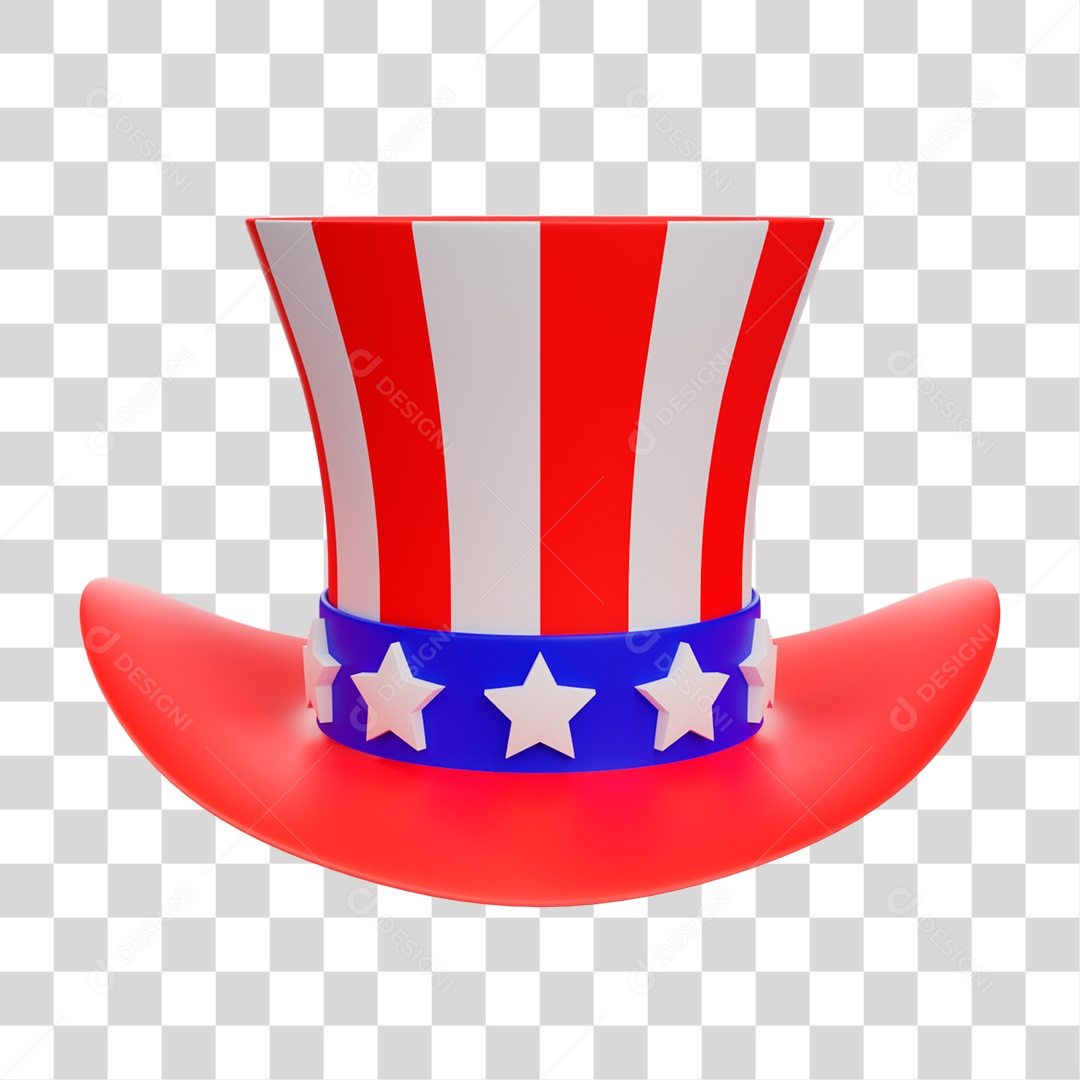 Chapéu do Tio Sam PNG Transparente