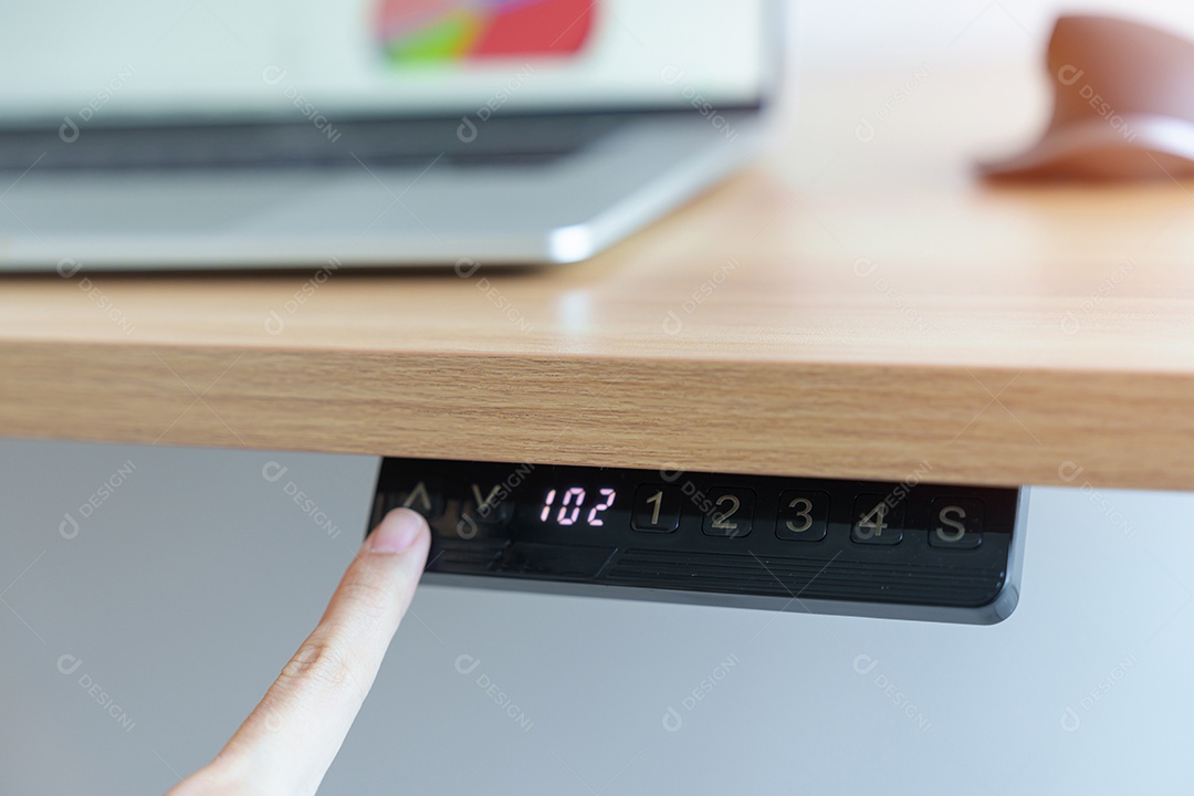 Ajuste manual Mesa elétrica ergonômica ou aba ajustável em altura