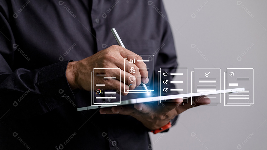 ícones de documentos eletrônicos, gerenciamento de documentos eletrônicos, documentos online