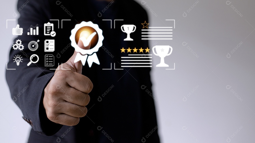 Conceito de Garantia de Qualidade, operando com a garantia de qualidade