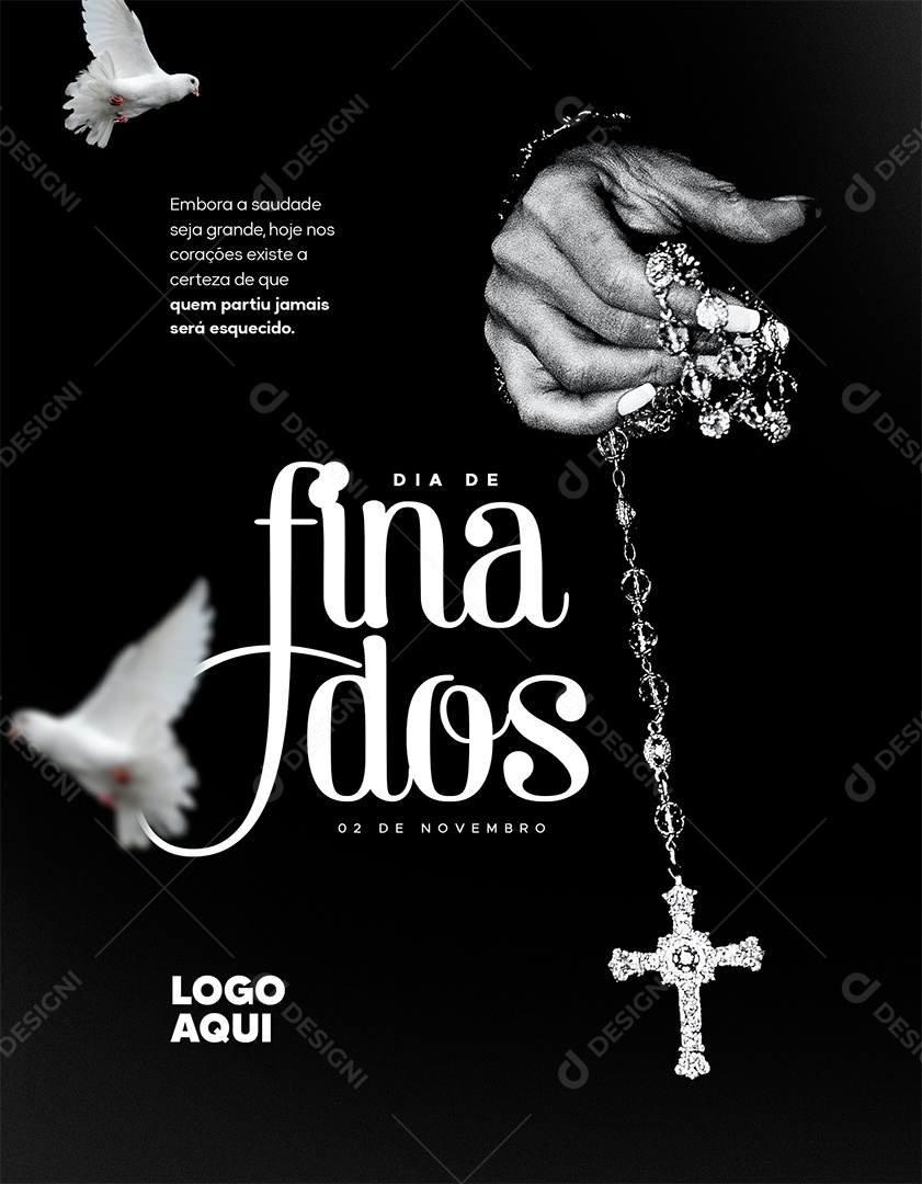 Quem Partiu Jamais Será Esquecido Dia De Finados Social Media PSD Editável