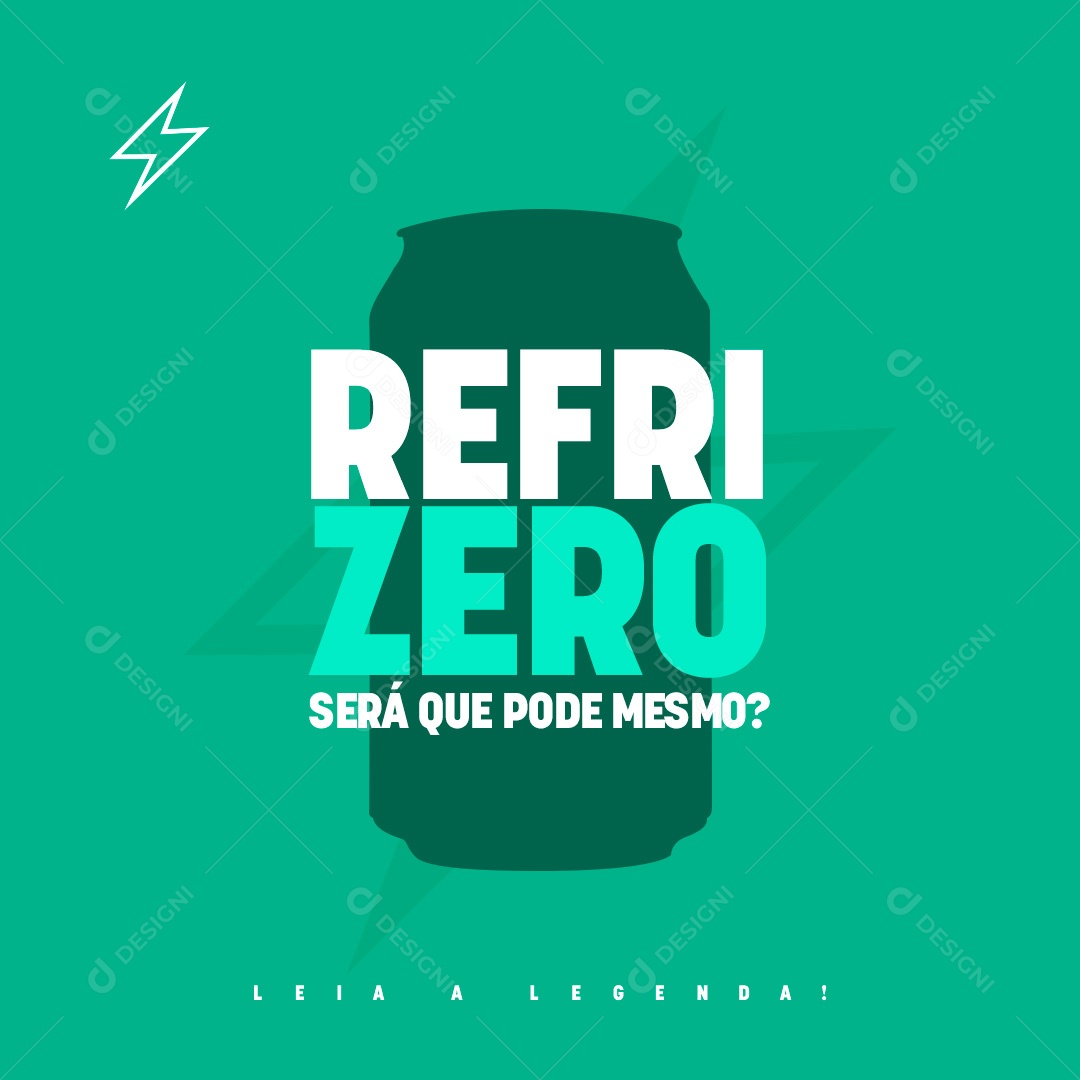Social Media Academia Refri Zero será que pode mesmo? PSD Editável