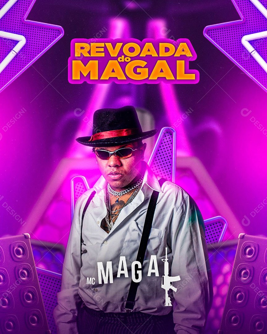 Flyer Revoada do Magal Social Media PSD Editável