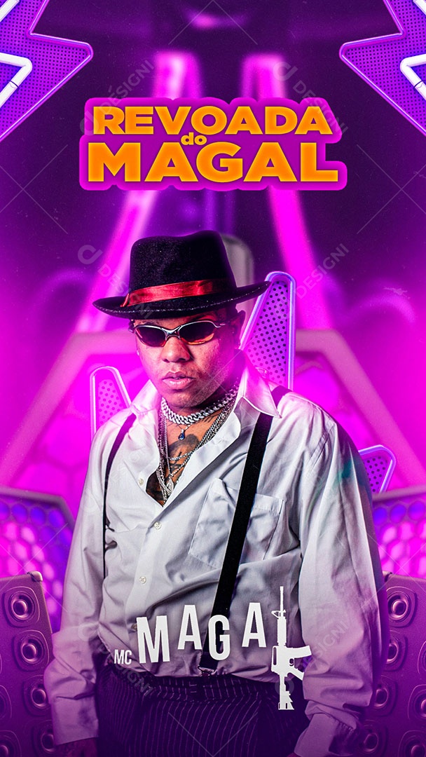 Flyer Revoada do Magal Story Social Media PSD Editável
