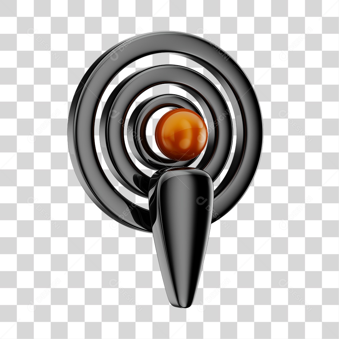 Elemento 3D Podcast Reprodução de Aúdio PNG