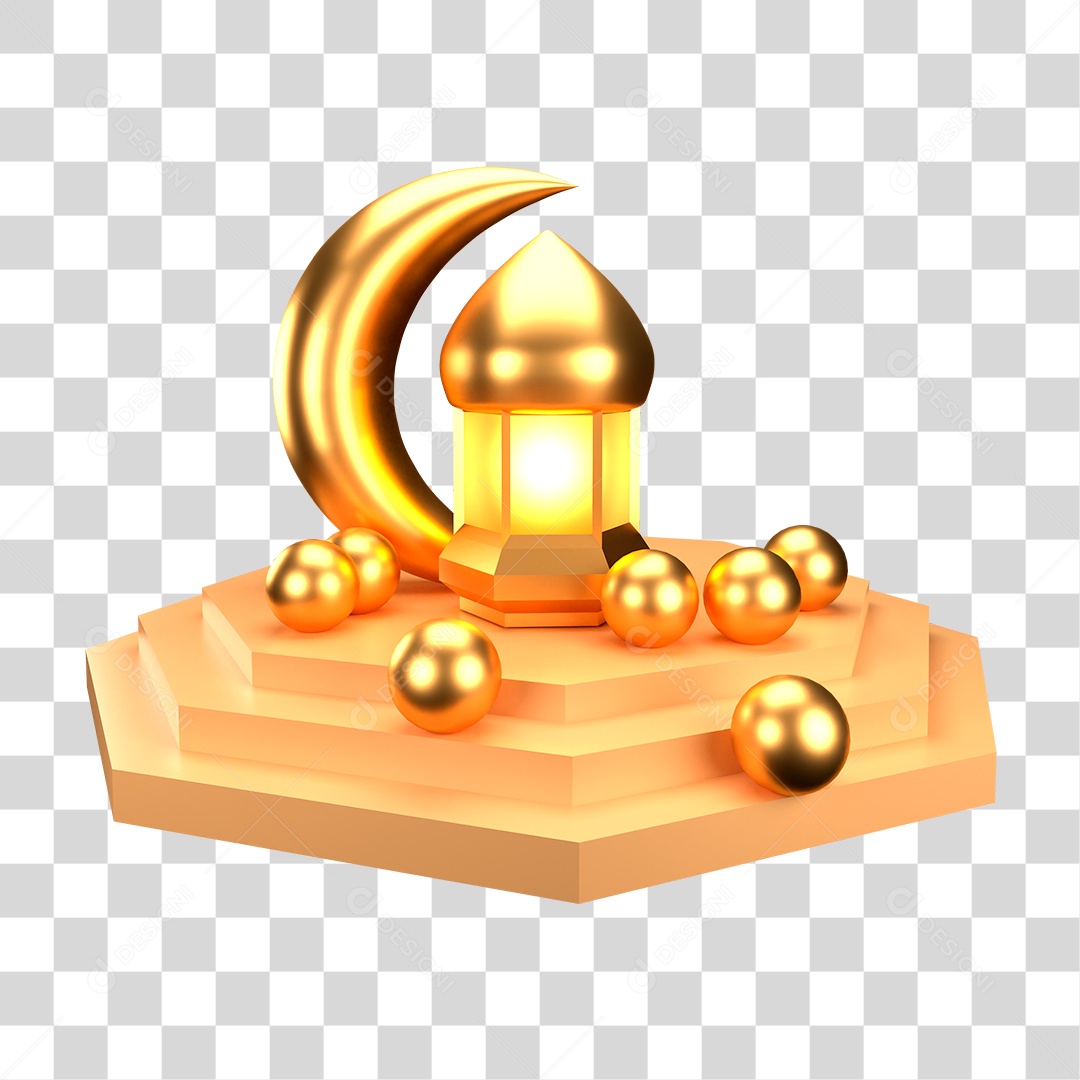 Objeto de Símbolo Religioso do Islã PNG Transparente