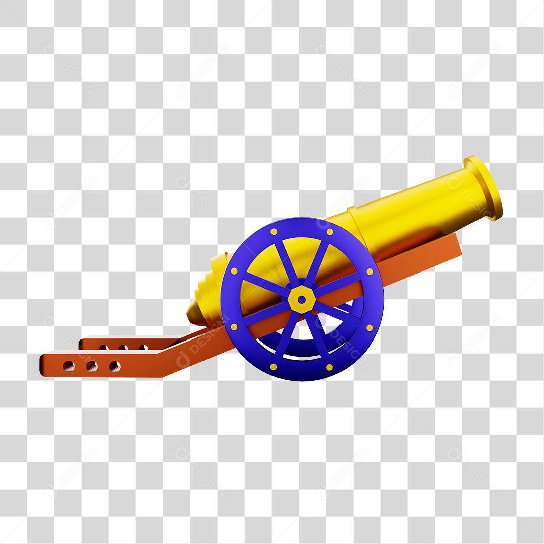 Desenho de Canhão de Guerra PNG Transparente