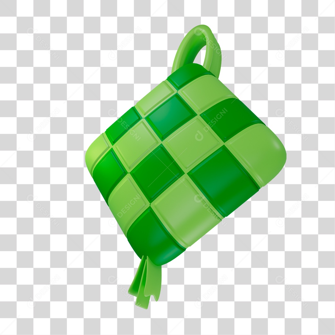 Drawing of Ketupat Rice Cake PNG Transparent