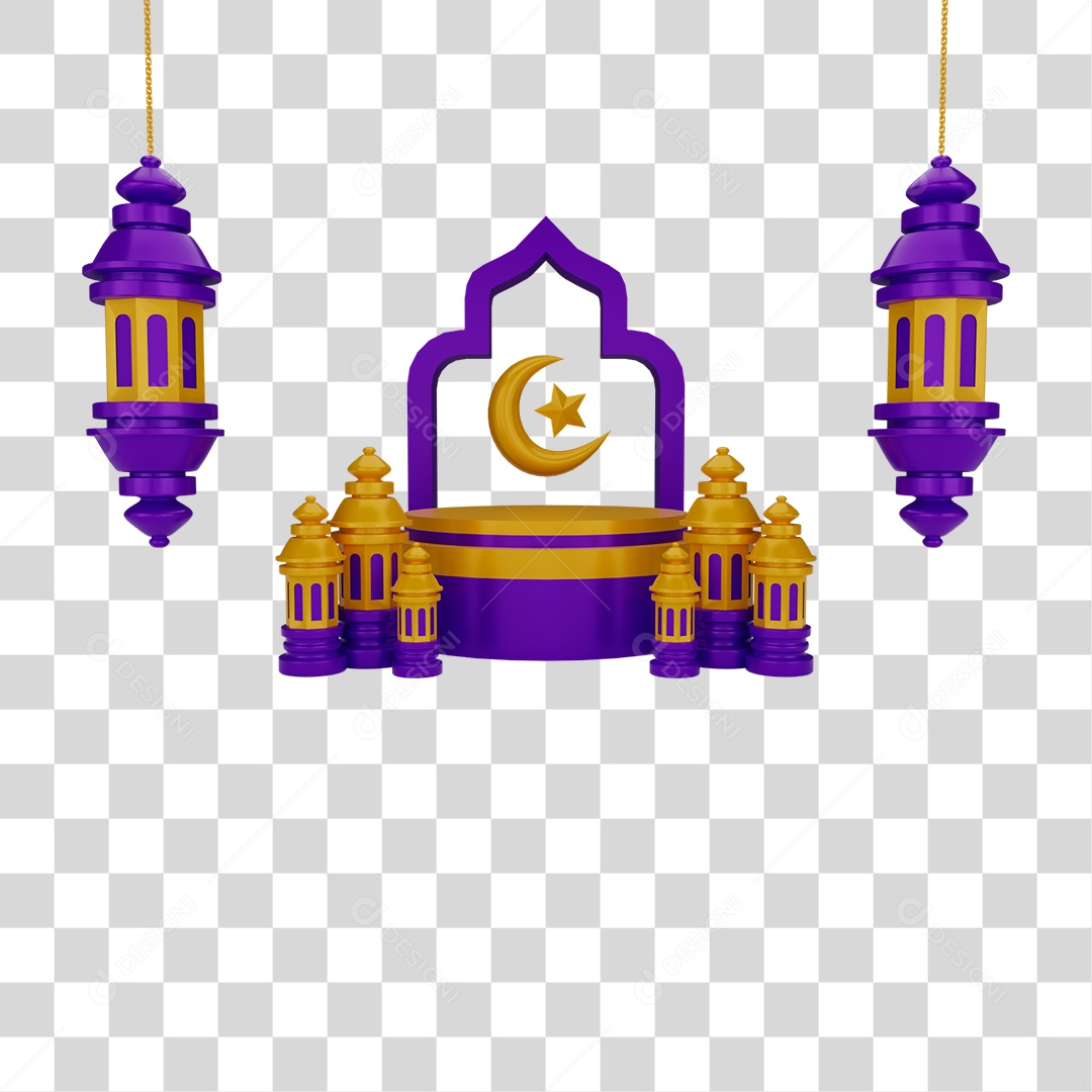 Decoração para Ritual Ramadan PNG Transparente