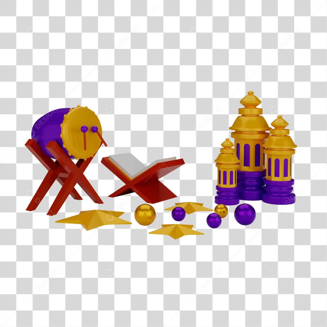 Decoração para Ritual Ramadan PNG Transparente