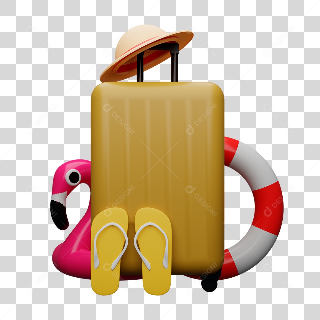 Desenho de Utensílios de Praia PNG Transparente