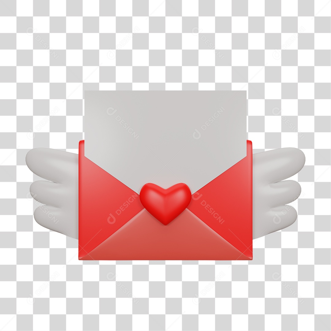 Envelope Para Mensagem Do Dia Dos Namorados PNG Transparente