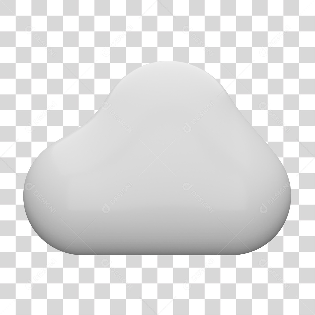 Elemento 3D de Nuvem PNG Transparente