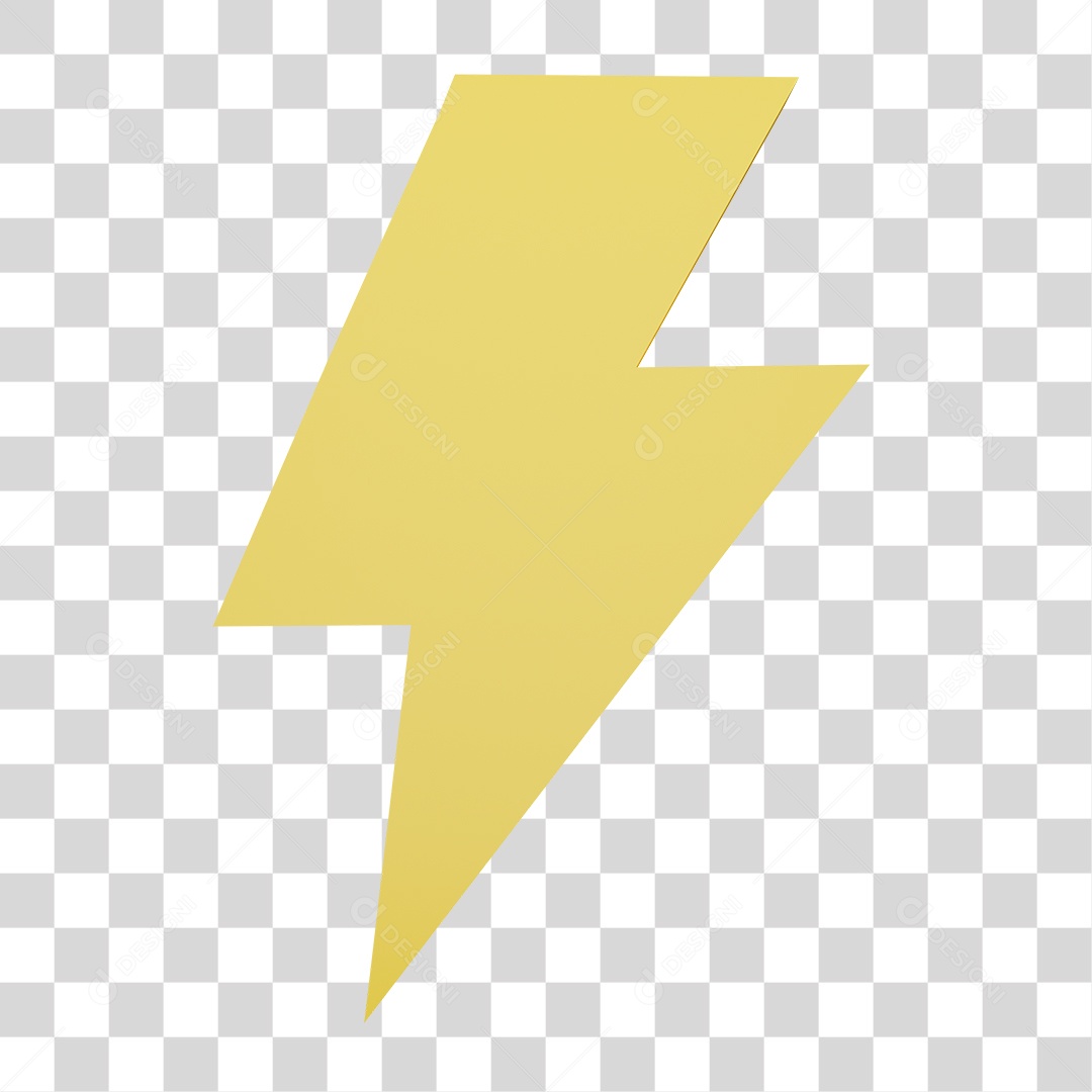 Elemento 3D de Raio PNG Transparente