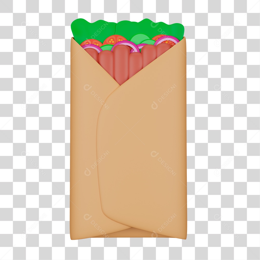 Kebab Churrasco PNG Transparente