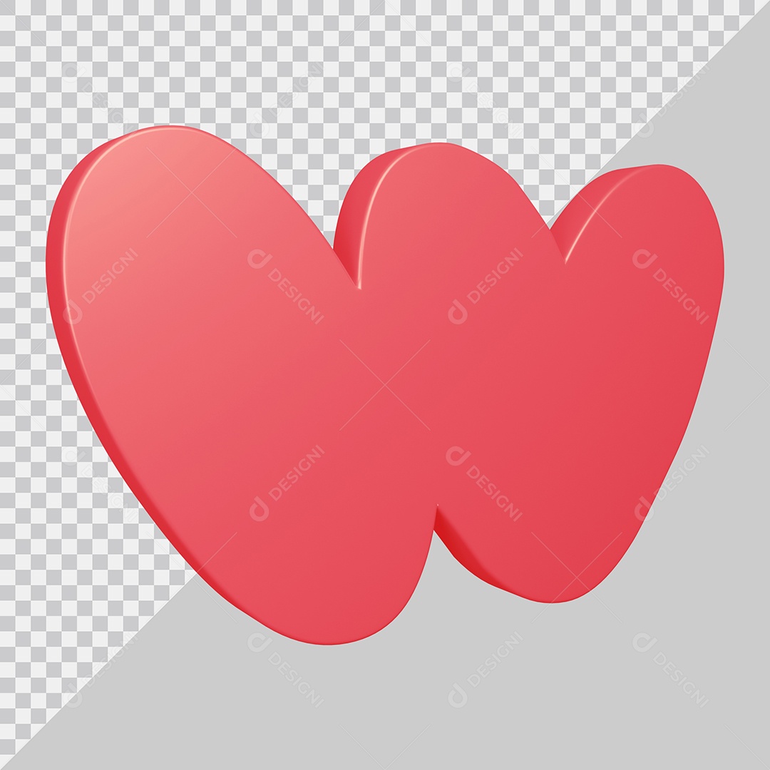 Elemento 3D Para Composição Letra W Rosa PSD