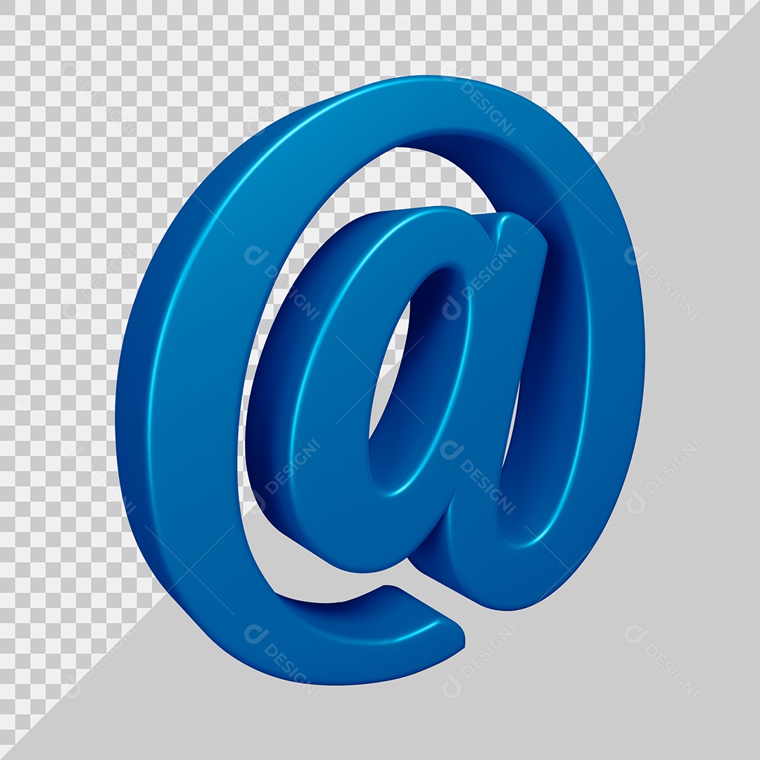 Elemento 3D Para Composição @ Azul PSD