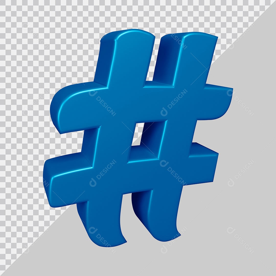 Elemento 3D Para Composição # Azul PSD