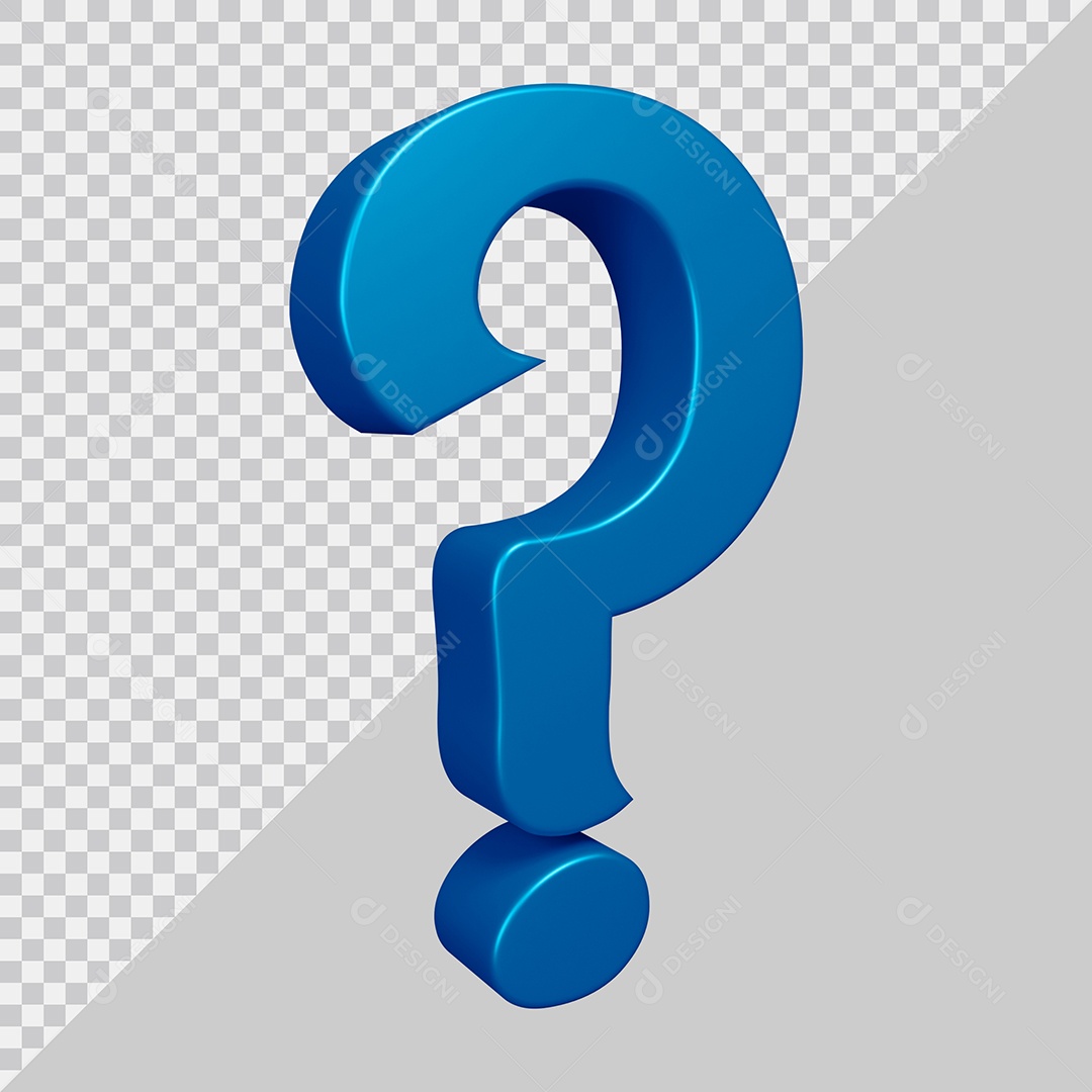 Elemento 3D Para Composição ? Azul PSD