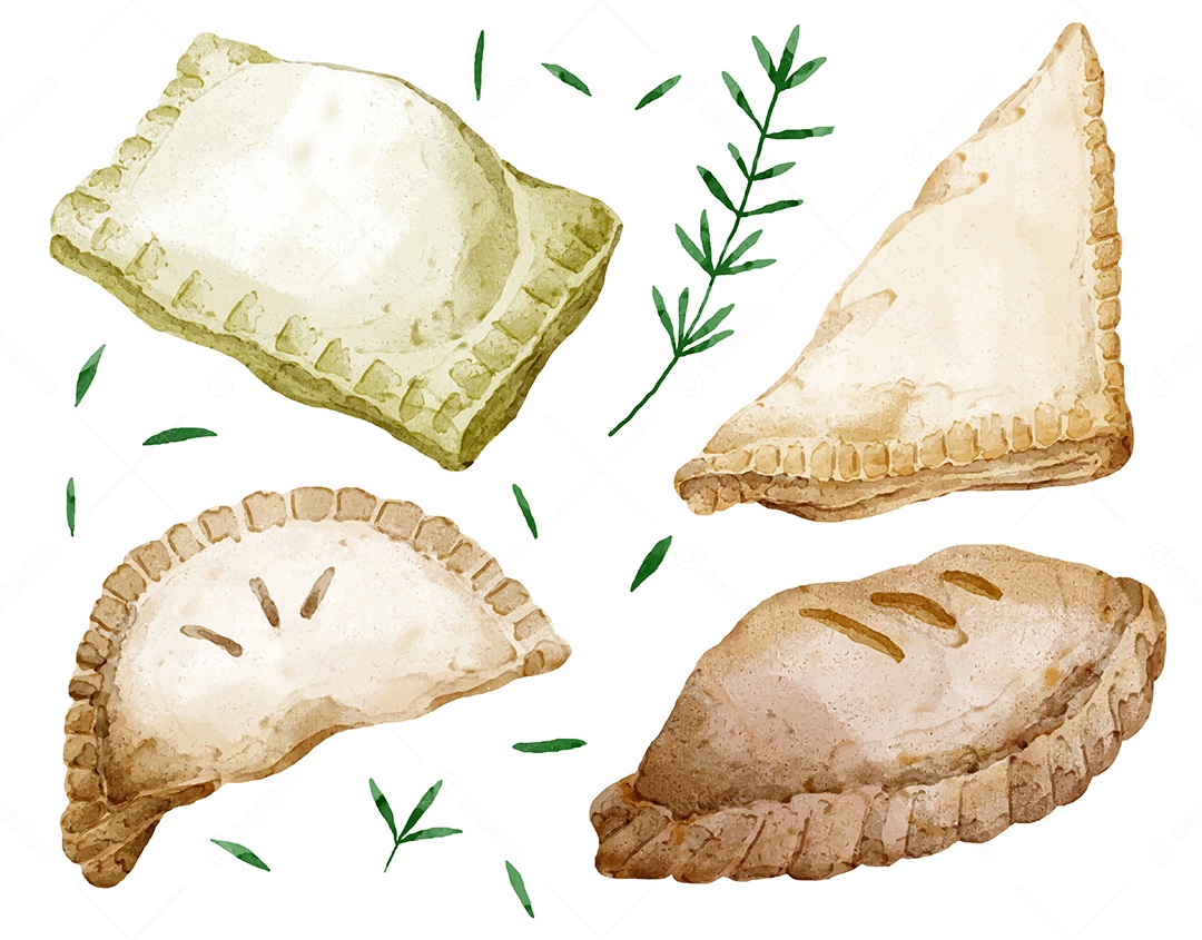 Conjunto de itens de produtos de pão e padaria para elementos de cafeteria